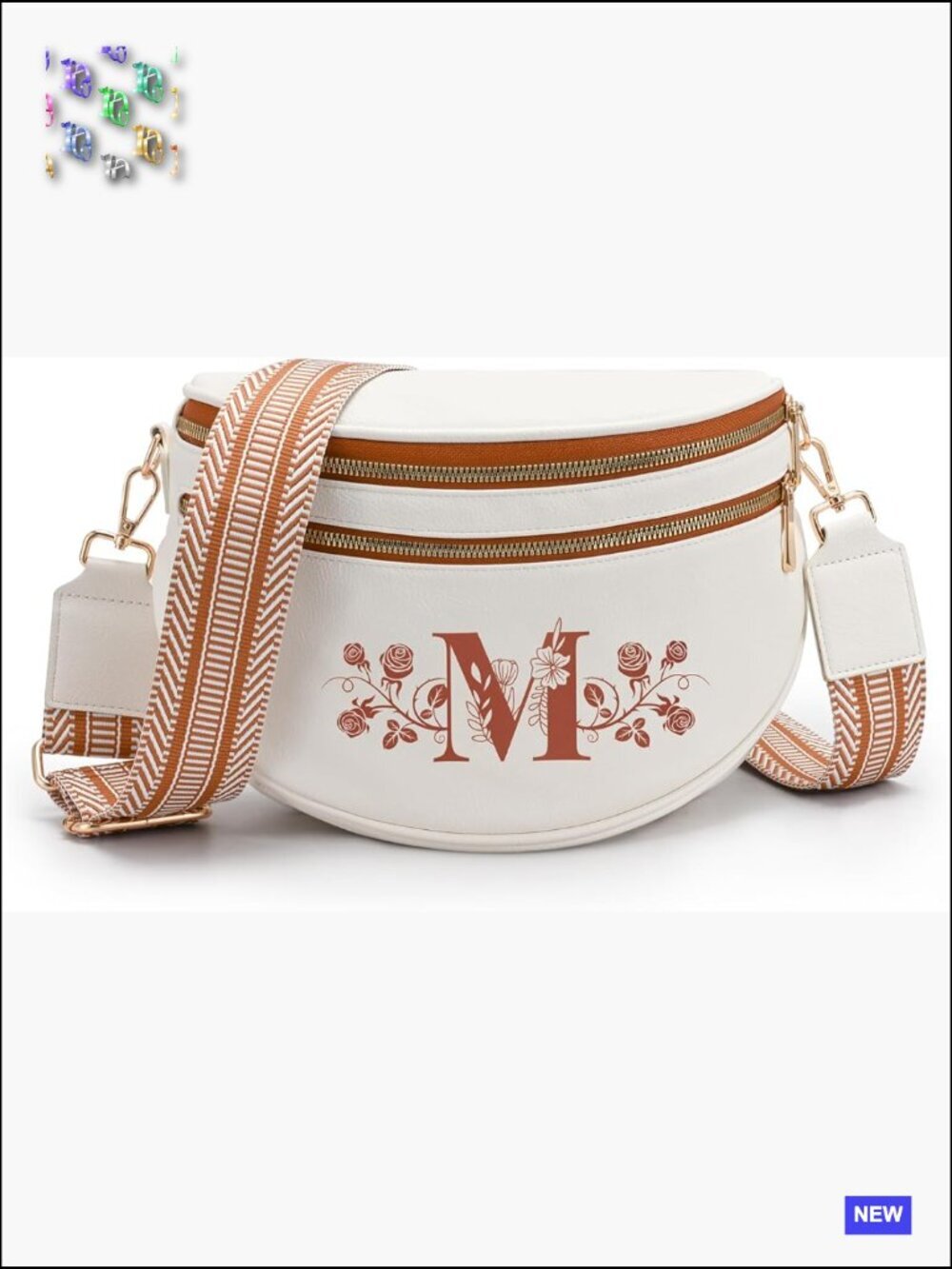Faux Leather Crossbody Bum Bag Spacious Travel Purse Adjustable Strap Elegant